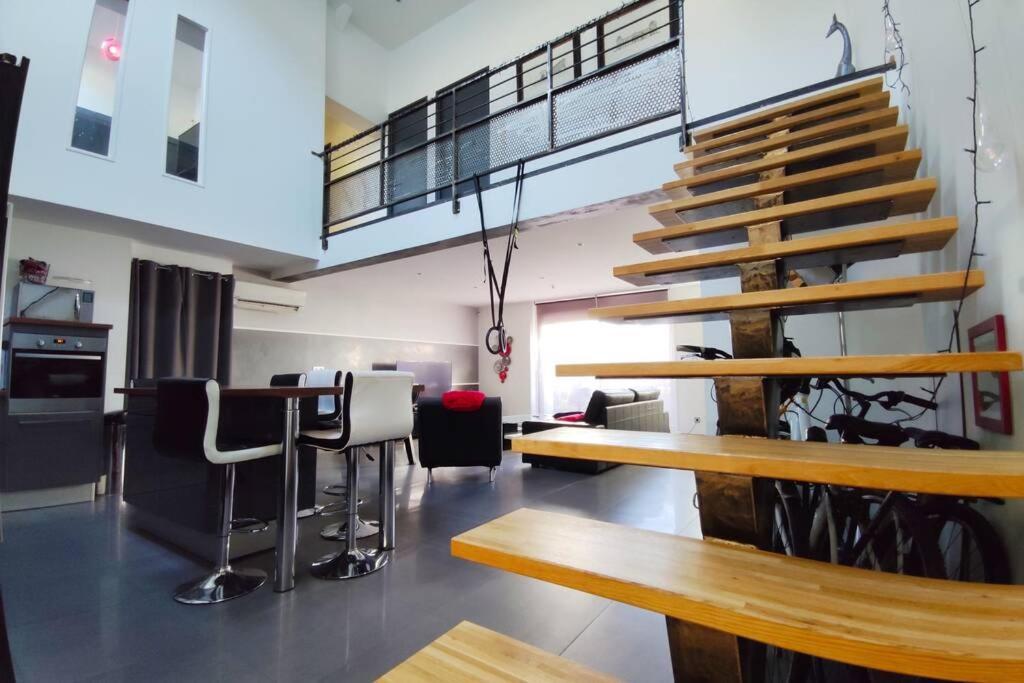 Loft 5* Centre, Terras. Park Babyfoot Clim Velos Montelimar Bagian luar foto
